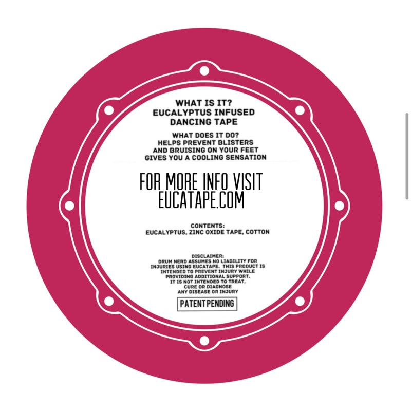 Eucatape Eucalyptus Infused Dancing Tape - for Ballet Salsa Hip Hop Ballroom Contemporary Latin Irish Modern Jazz Tap, Pink - Image 2